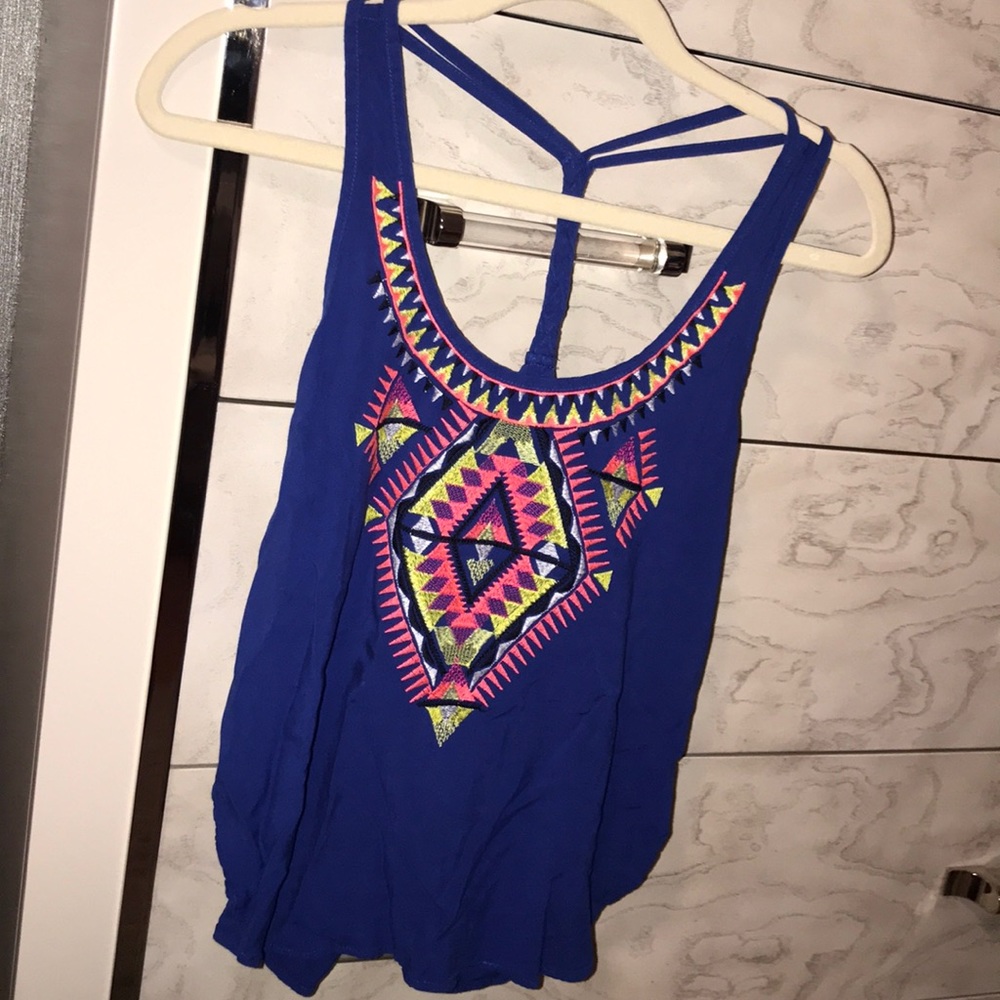Blue tank top